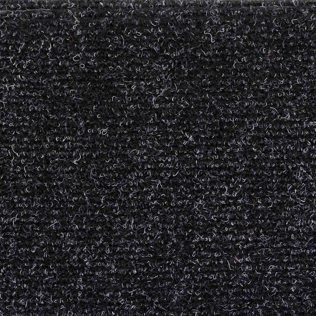 Prostirke za stepenice, samoljepljive, 10 kom, 56x17x3 cm, crne, poluokrugle