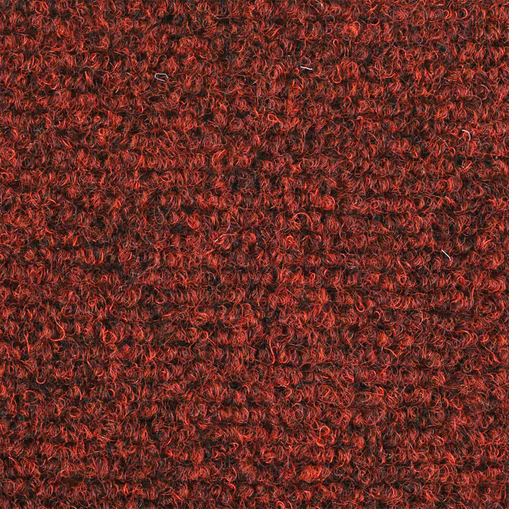 Prostirke za stepenice, samoljepljive, 10 kom, 65x21x4 cm, bordo crvene, poluokrugle, velike