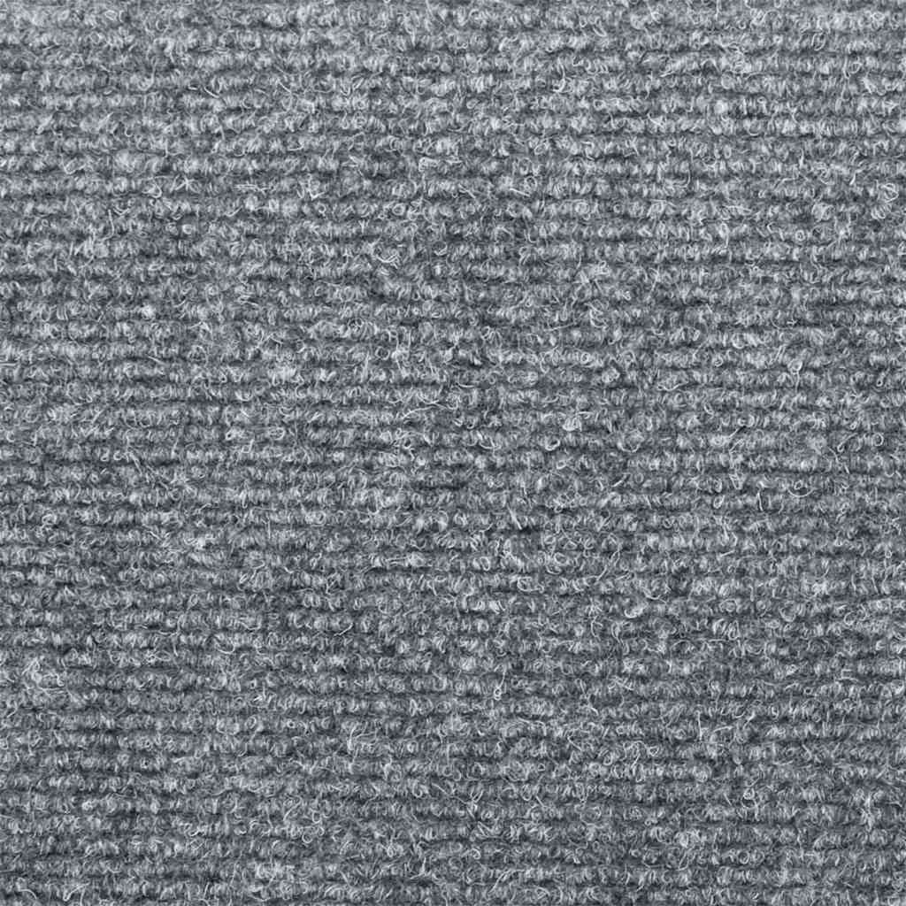Prostirke za stepenice samoljepljive 10 kom 65x21x4 cm svijetlo sive pravokutne rubove