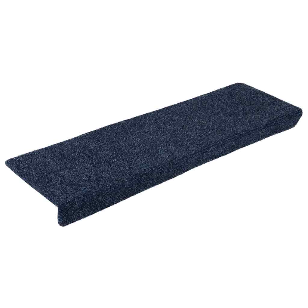 Prostirke za stepenice samoljepljive 10 kom 65x21x4 cm antracit pravokutni rub