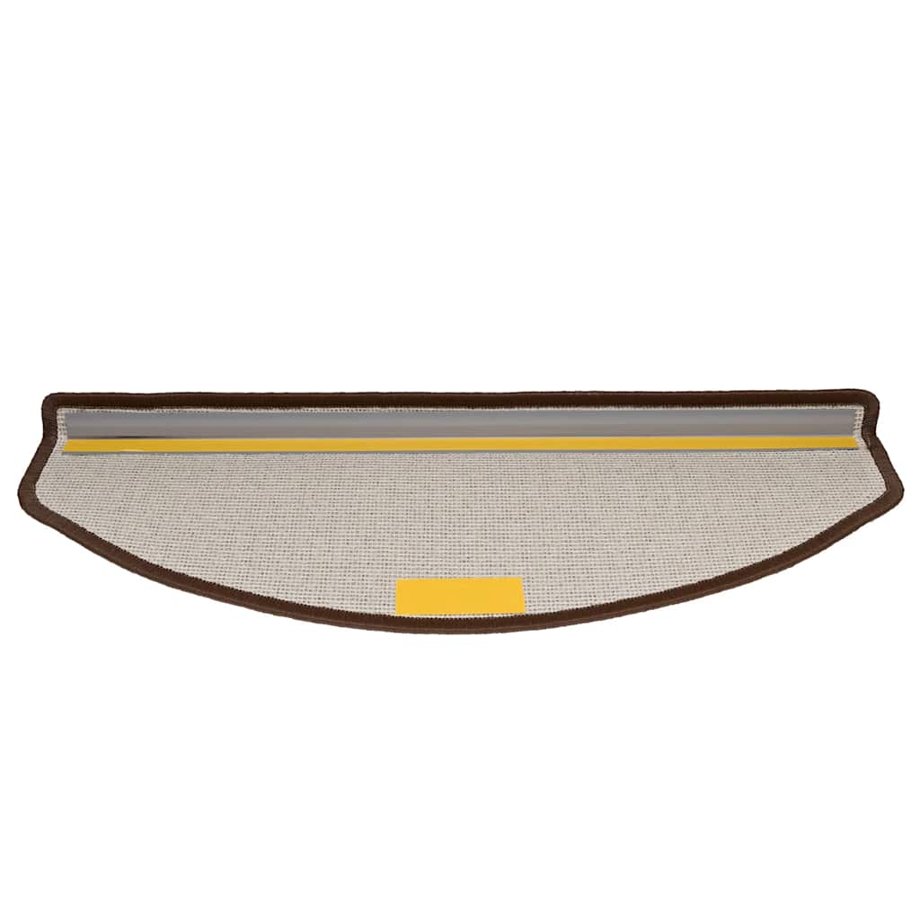 Prostirke za stepenice 10 kom 65x24x4 cm boje kave, poluokrugle, velike