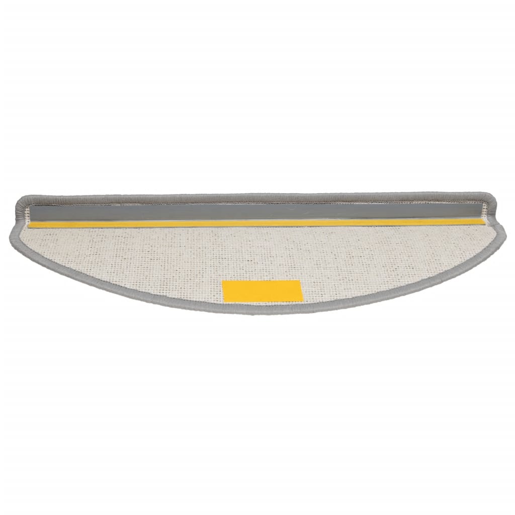 Prostirke za stepenice 10 kom 65x21x4 cm sive poluokrugle velike