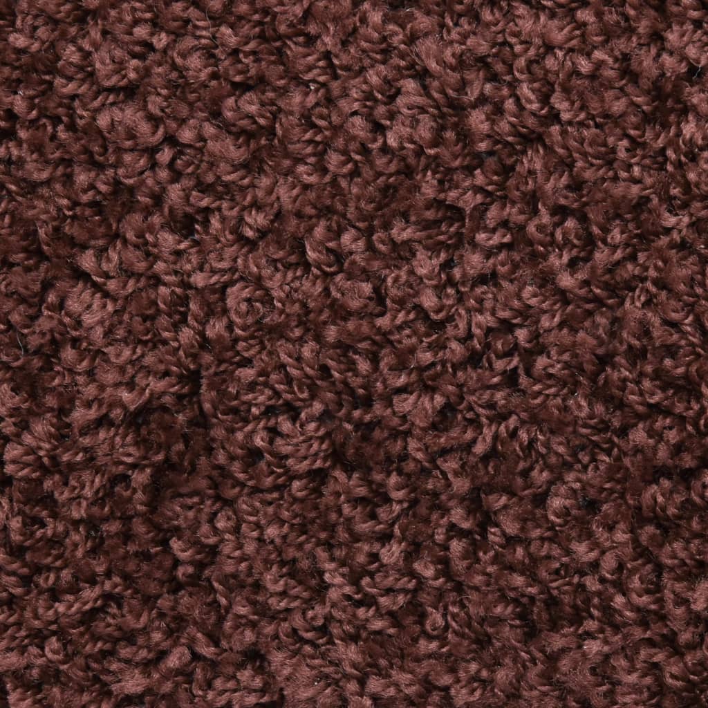 Prostirke za stepenice 10 kom 65x21x4 cm Smeđe poluokrugle velike
