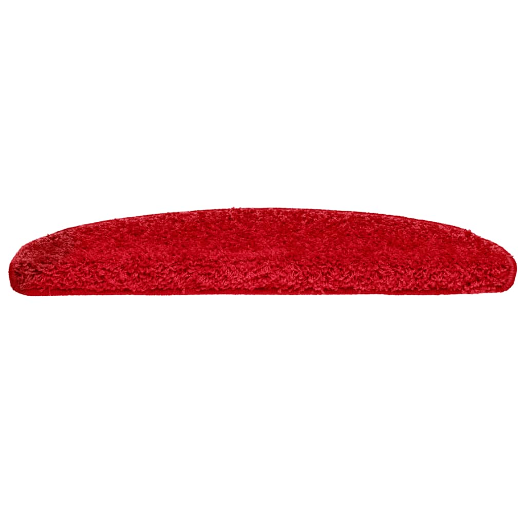 Prostirke za stepenice 10 kom 65x21x4 cm crvene poluokrugle velike