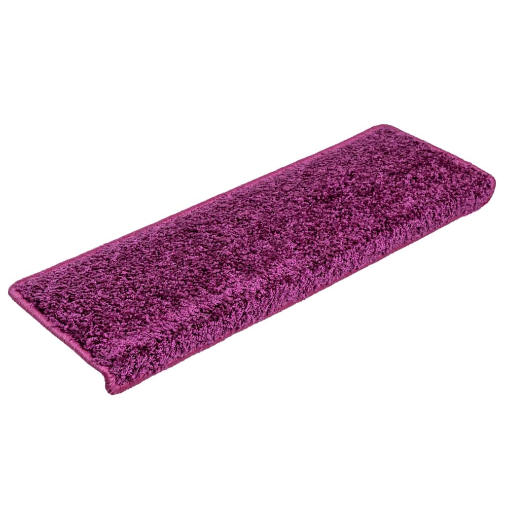 Prostirke za stepenice 10 kom 65x21x4 cm ljubičaste pravokutne rubove