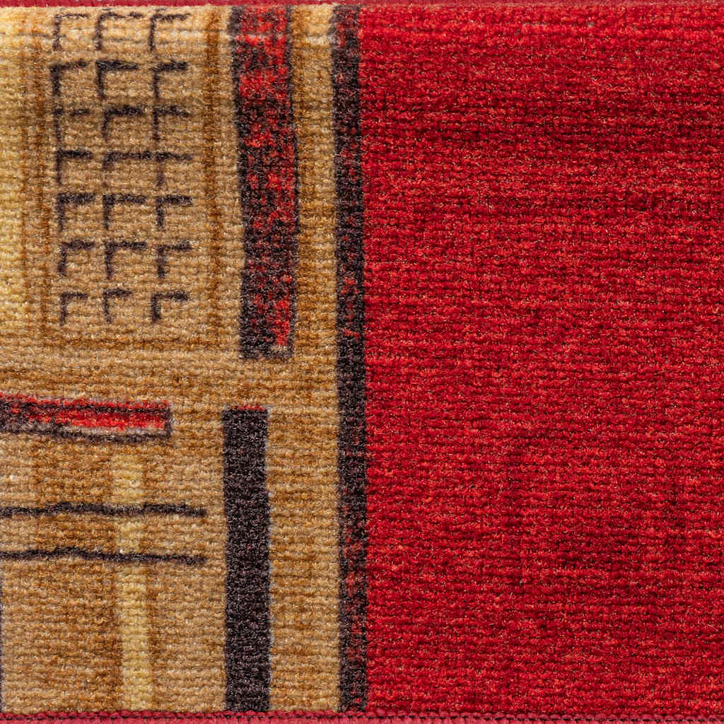 Otirači za stepenice samoljepljivi 10 kom 65x21x4 cm crveni