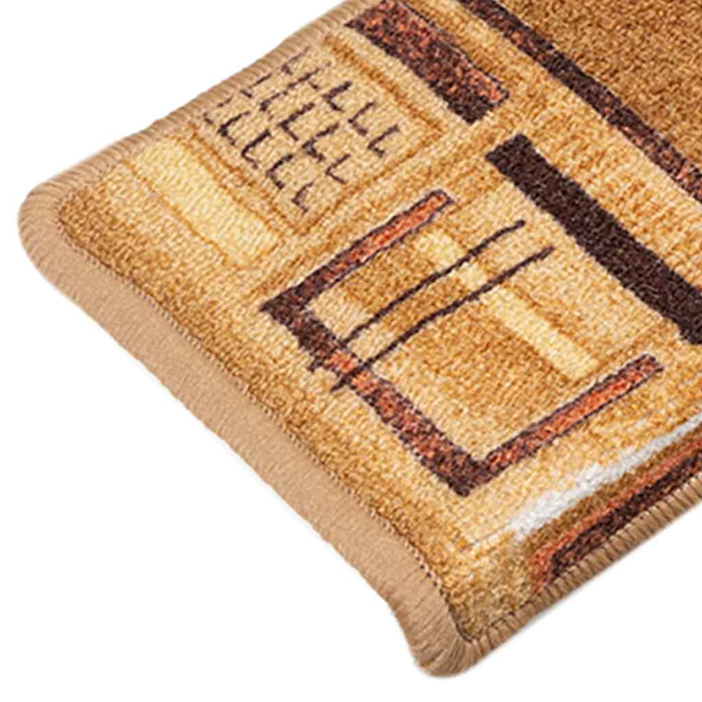 Otirači za stepenice samoljepljivi 5 kom 65x21x4 cm bež
