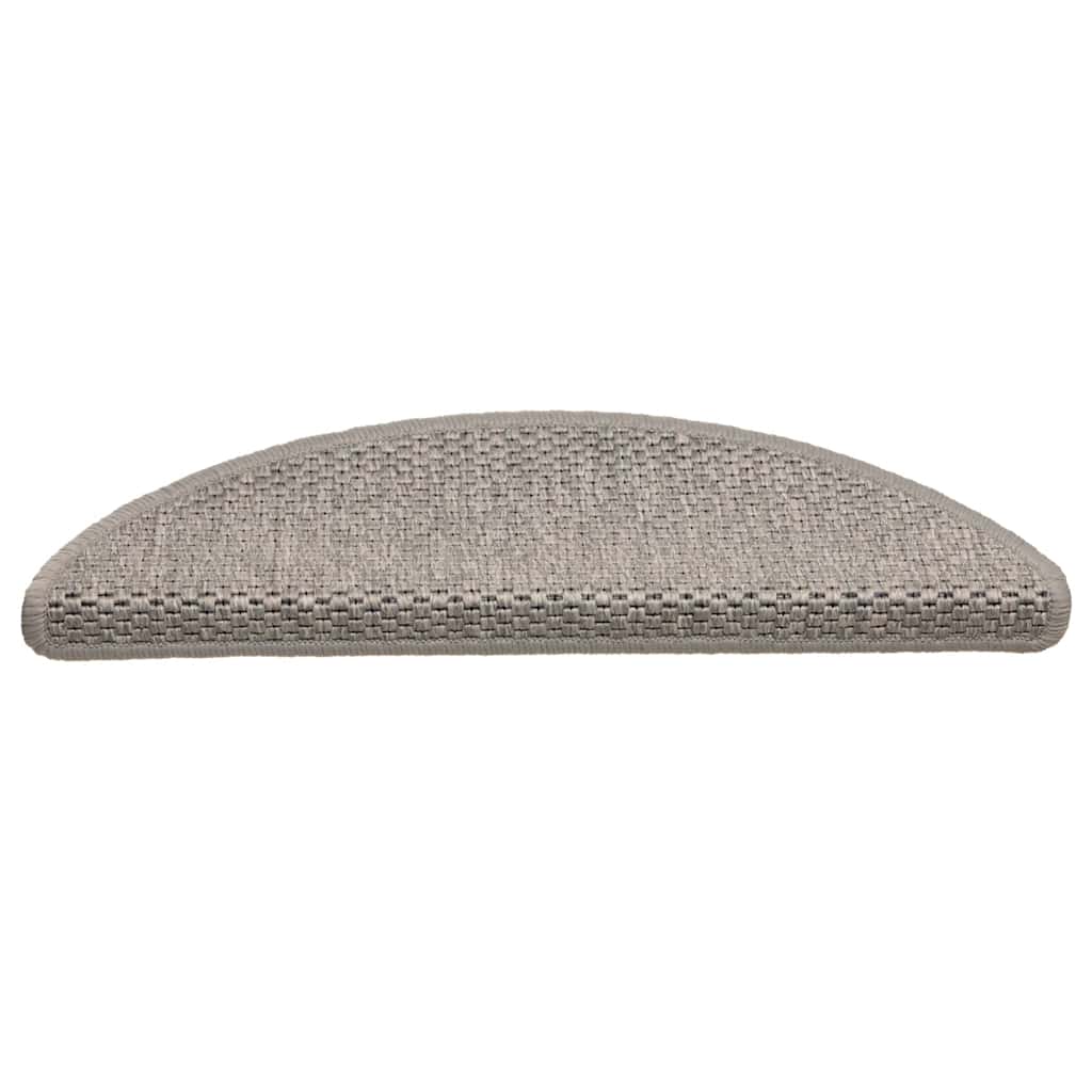 Samoljepljivi otirači za stepenice 15 kom 56x17x3 cm srebrni