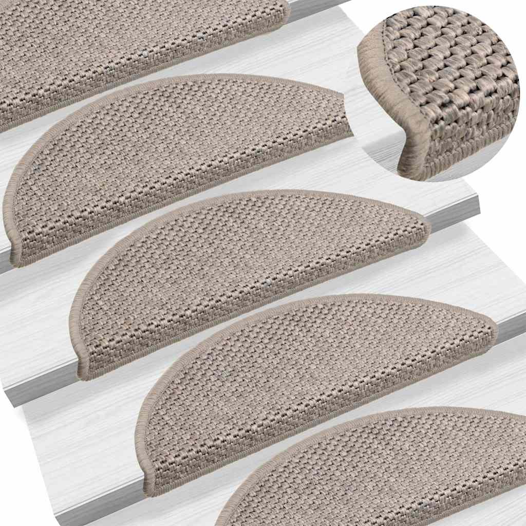 Samoljepljivi otirači za stepenice 15 kom 56x17x3 cm srebrni