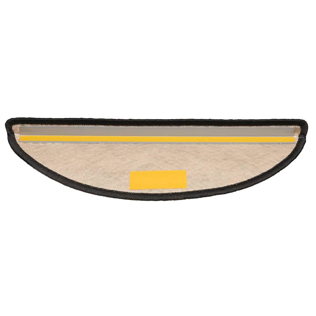 Samoljepljivi otirači za stepenice 15 kom 56x17x3 cm antracit