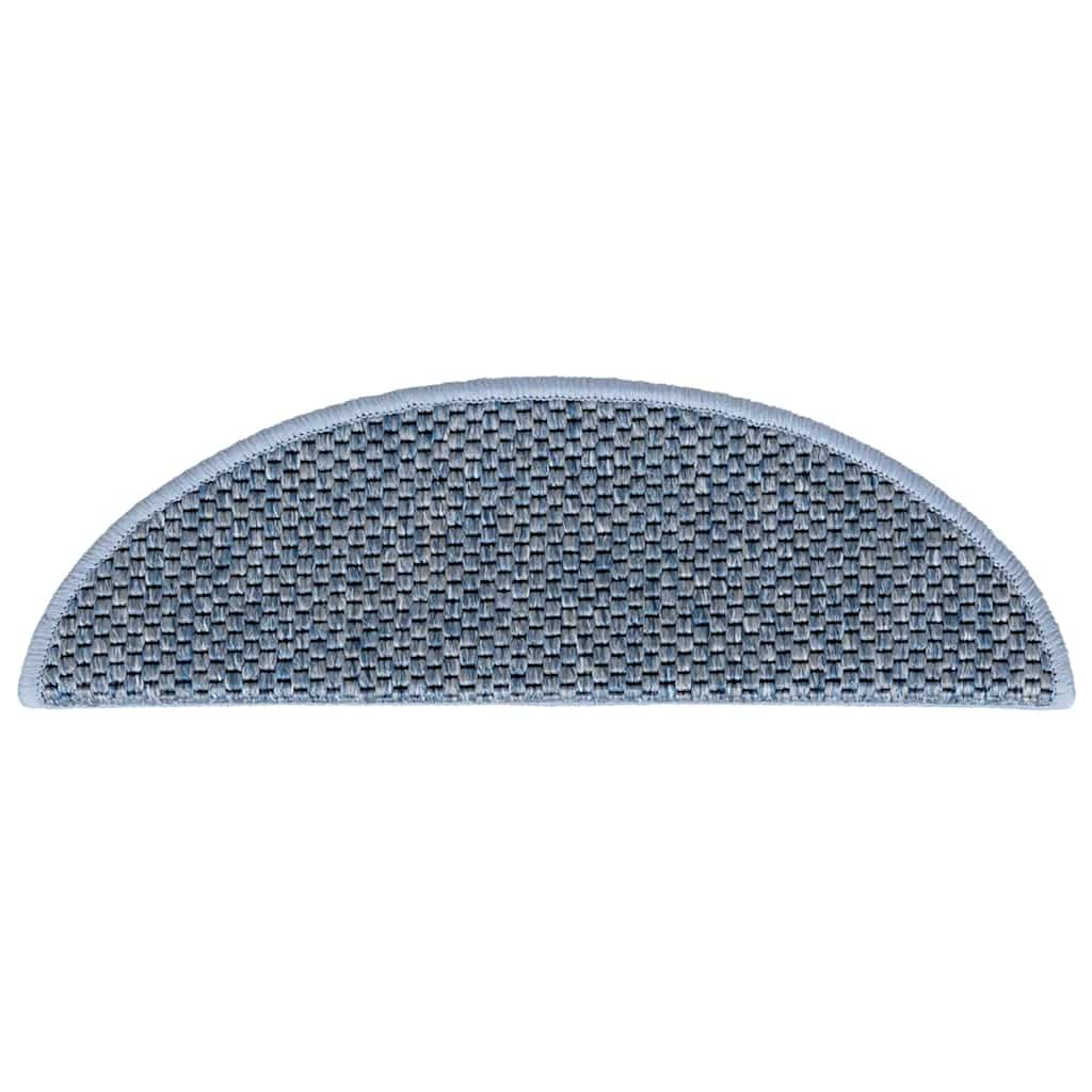 Samoljepljivi otirači za stepenice 15 kom 56x17x3 cm plavi