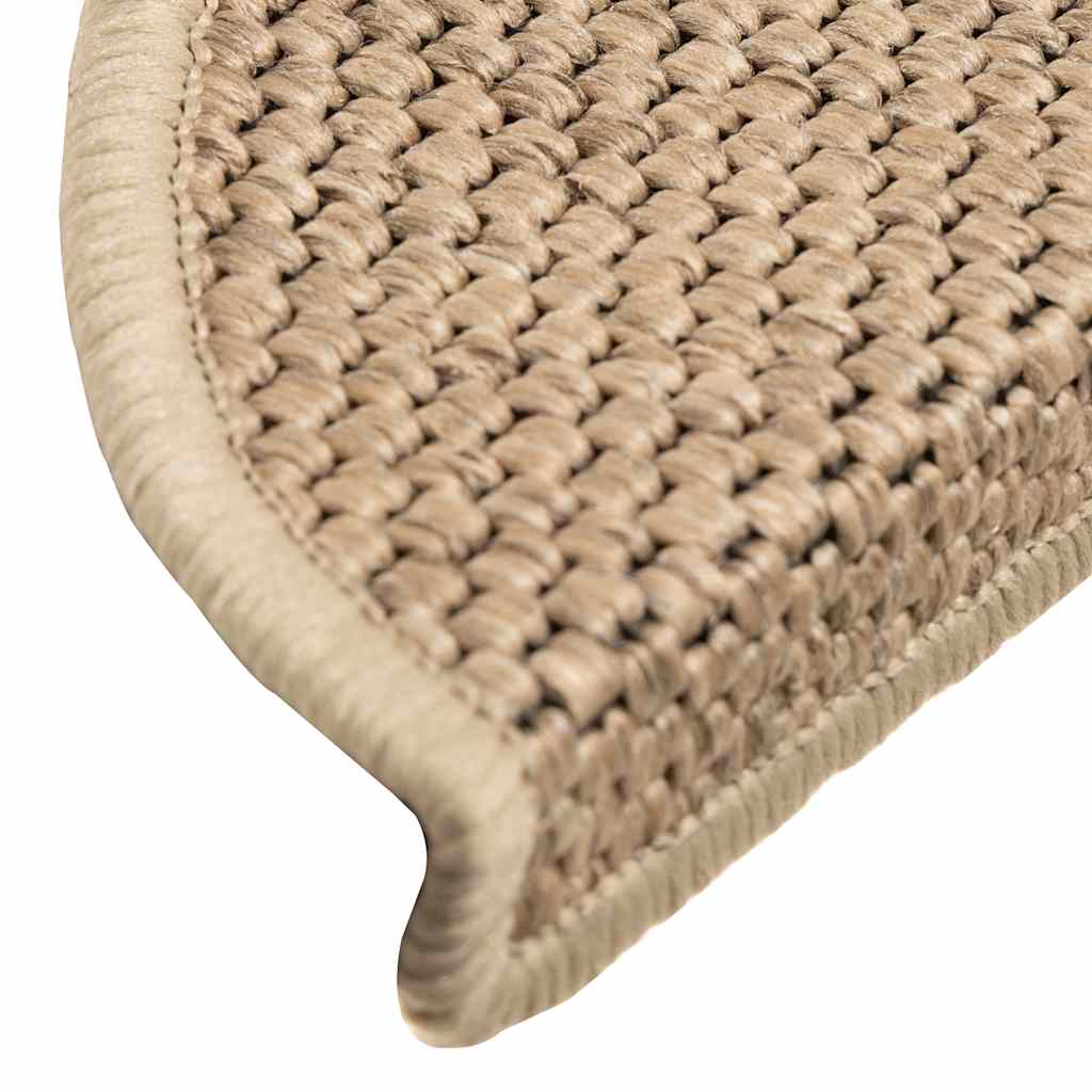 Samoljepljivi otirači za stepenice 15kom 56x17x3cm boja pijeska
