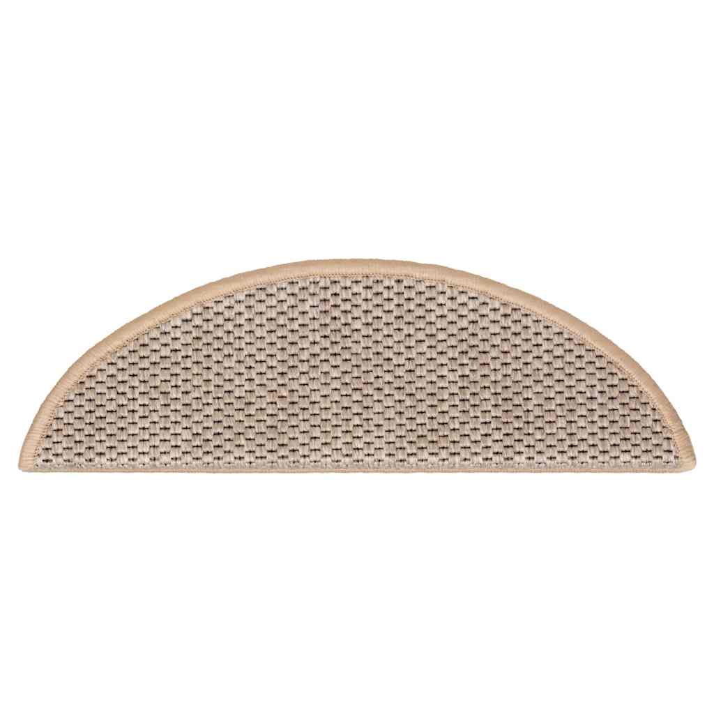 Samoljepljivi otirači za stepenice 15 kom 56x17x3 cm svjetlobež
