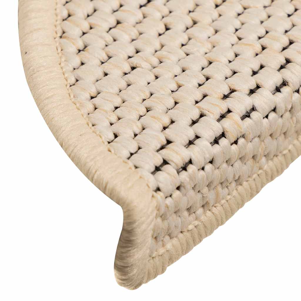 Samoljepljivi otirači za stepenice 15 kom 56x17x3 cm berber