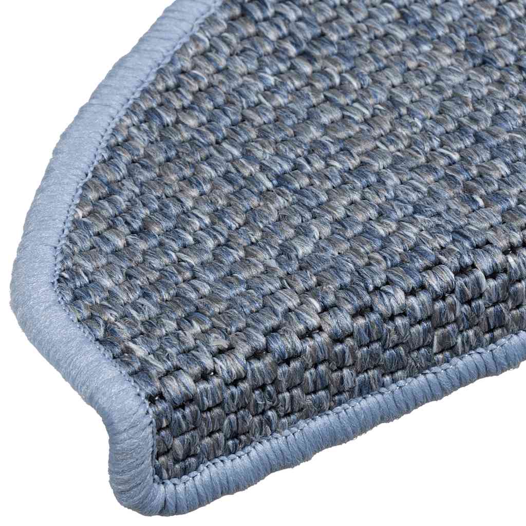 Samoljepljivi otirači za stepenice 15 kom 65x21x4 cm plavi