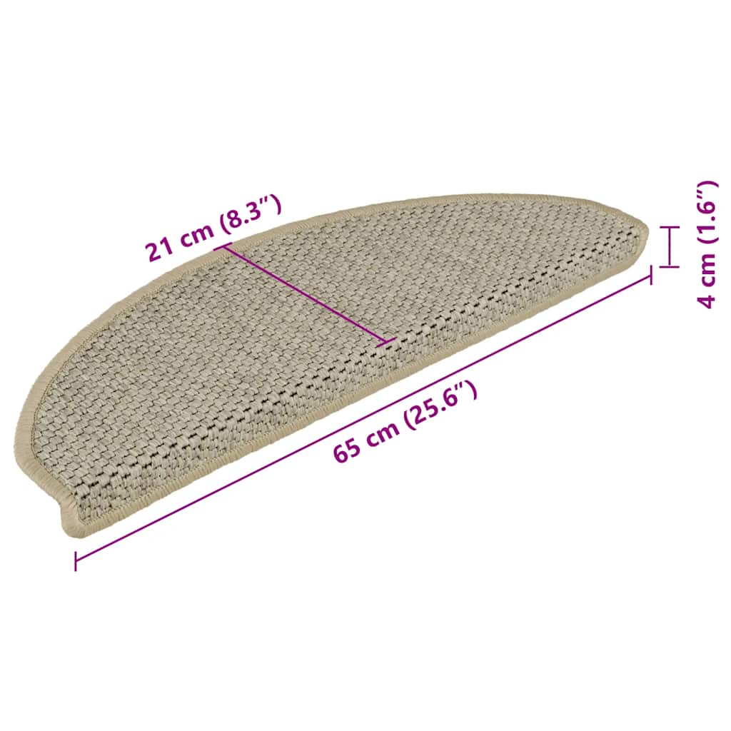 Samoljepljivi otirači za stube 15 kom 65x21x4 cm svjetlozeleni