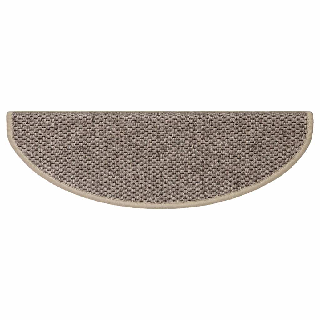 Samoljepljivi otirači za stepenice 15 kom 65x21x4 cm tamnobež