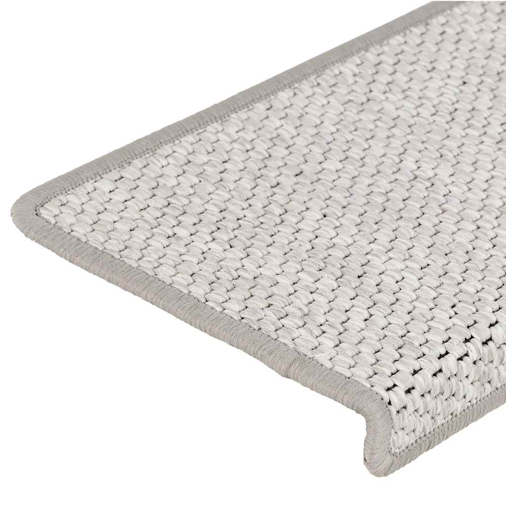 Samoljepljivi otirači za stube 15 kom 65x21x4 cm boja platine