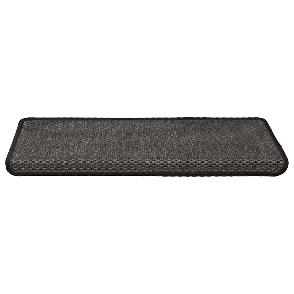Samoljepljivi otirači za stepenice 15 kom 65x21x4 cm antracit