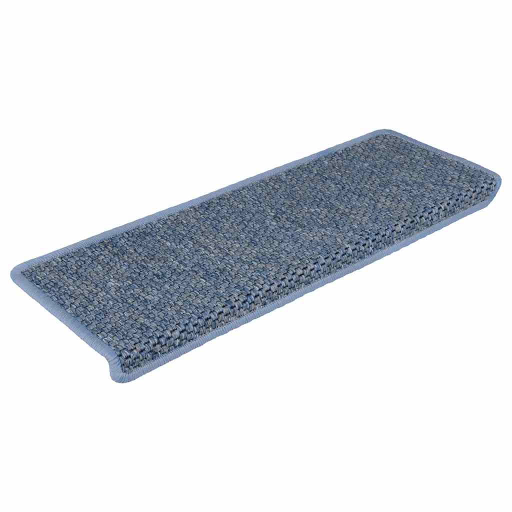 Samoljepljivi otirači za stepenice 15 kom 65x21x4 cm plavi
