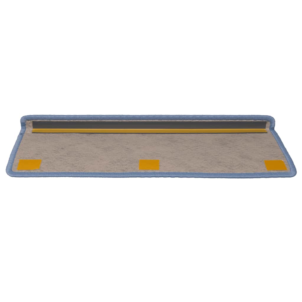 Samoljepljivi otirači za stepenice 15 kom 65x21x4 cm plavi