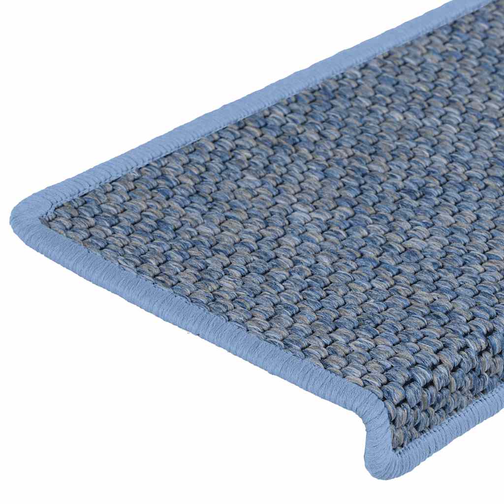 Samoljepljivi otirači za stepenice 15 kom 65x21x4 cm plavi