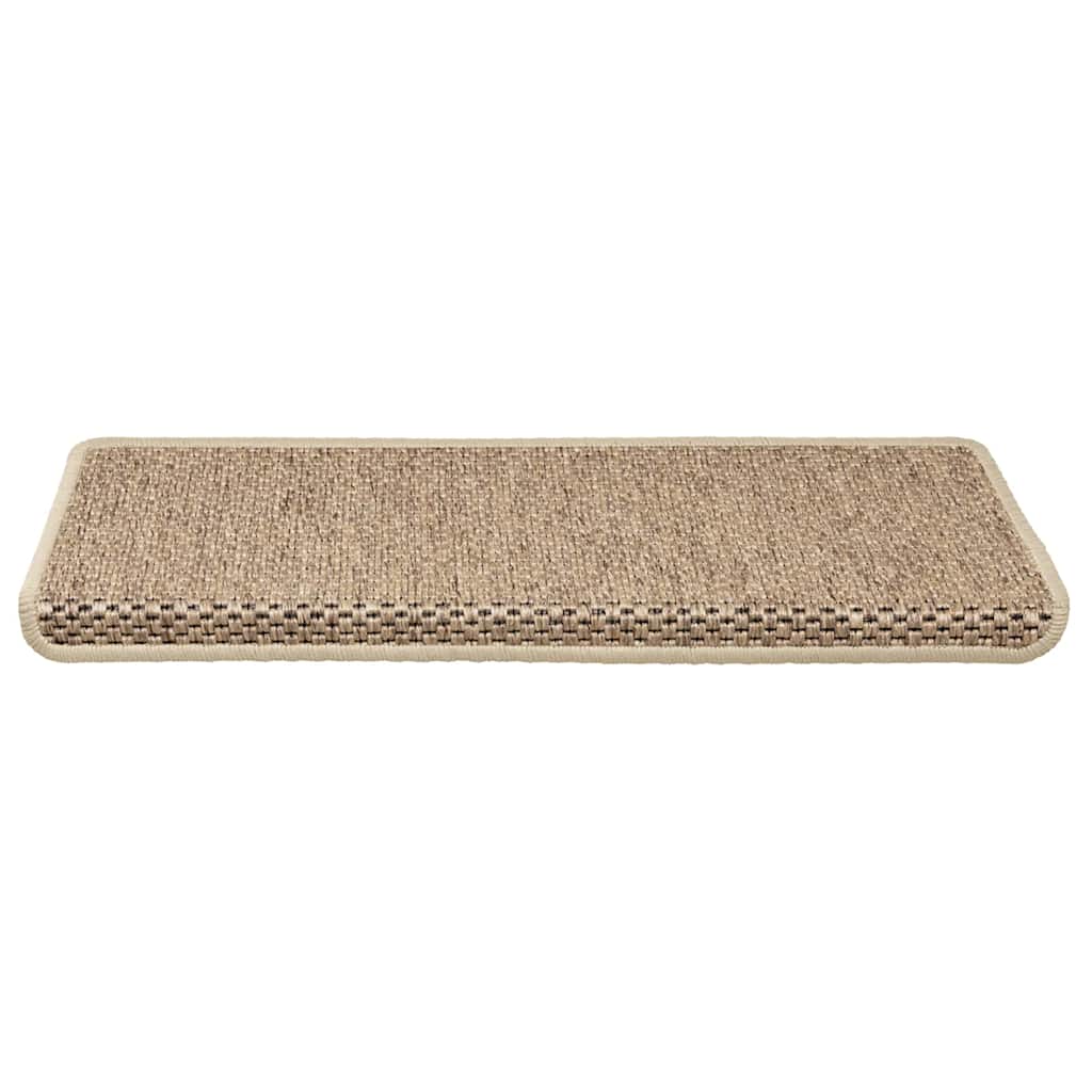 Samoljepljivi otirači za stepenice 15kom 65x21x4cm boja pijeska