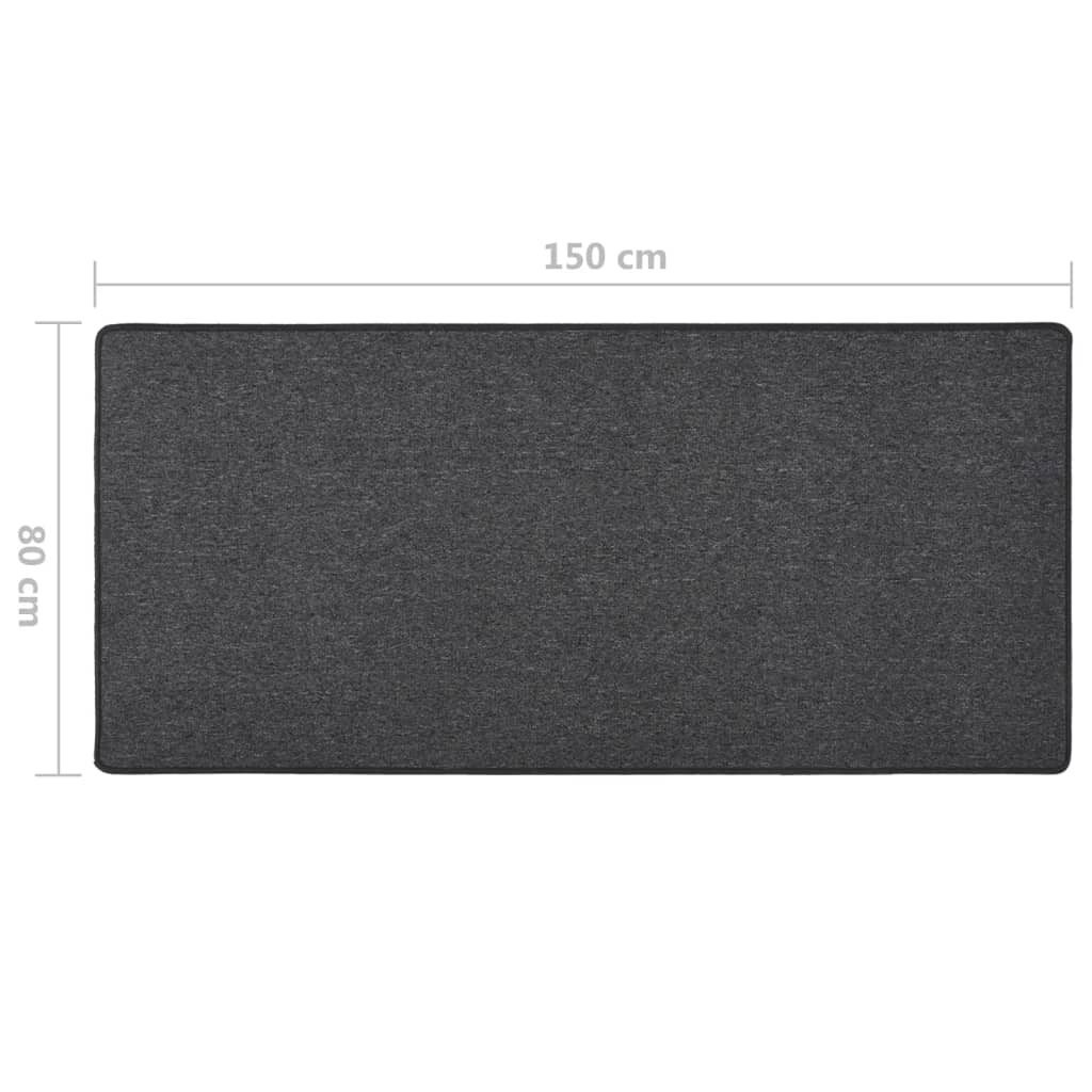 Dugi tepih antracit 80 x 150 cm
