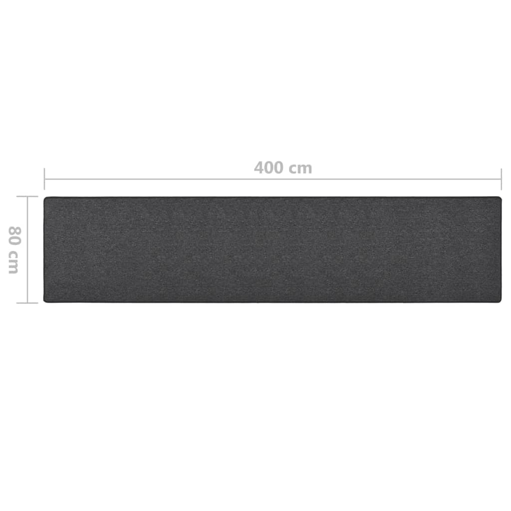 Dugi tepih antracit 80 x 400 cm