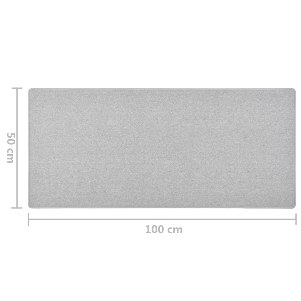 Dugi tepih svjetlosivi 50 x 100 cm