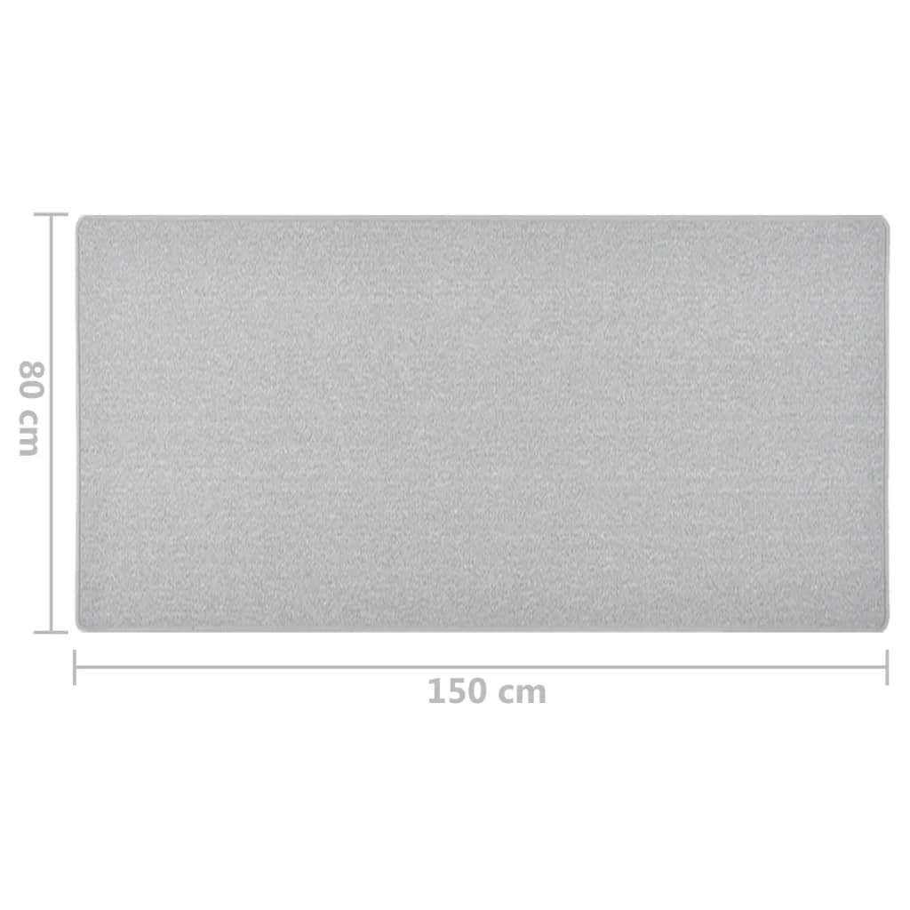 Dugi tepih svjetlosivi 80 x 150 cm