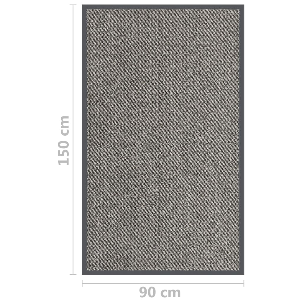 Čupavi otirač 90 x 150 svjetlosmeđi