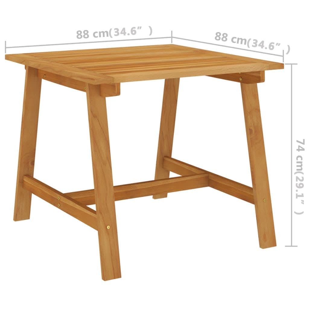 3-dijelni vrtni blagovaonski set crni
