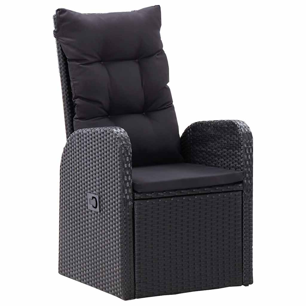 3-dijelni vrtni blagovaonski set crni