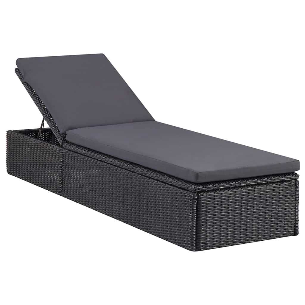 9-dijelni vrtni blagovaonski set crni