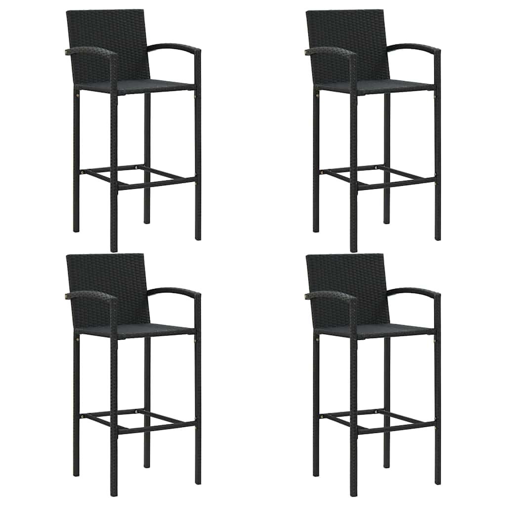 5-dijelni vrtni barski set crni