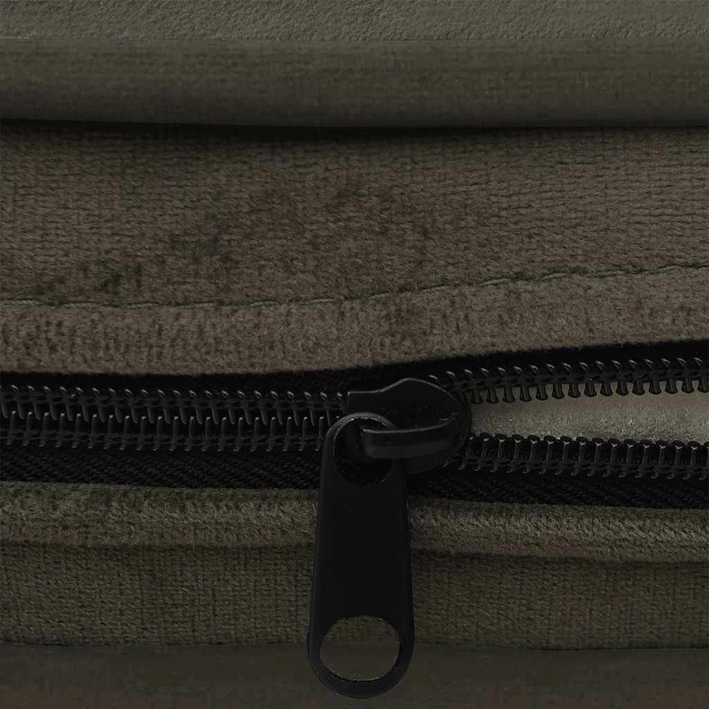 Sofa za pse tamnosiva 67 x 47 x 36 cm plišana