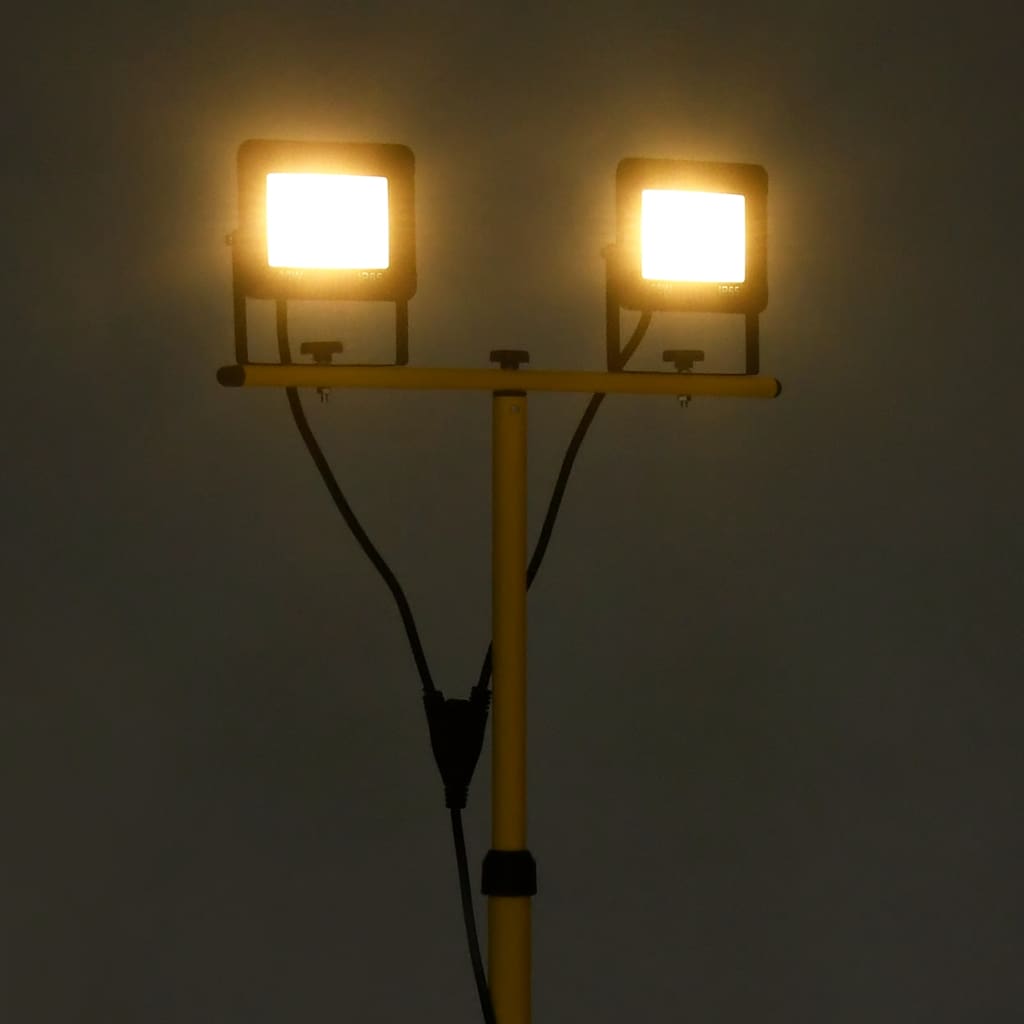 LED reflektor sa stativom 2 x 30 W topli bijeli