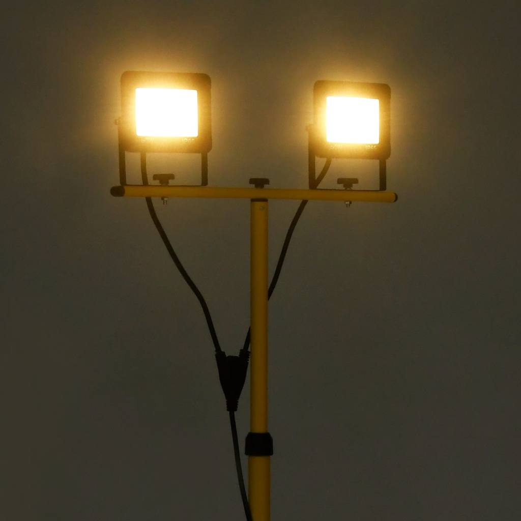 LED reflektor sa stativom 2 x 50 W topli bijeli