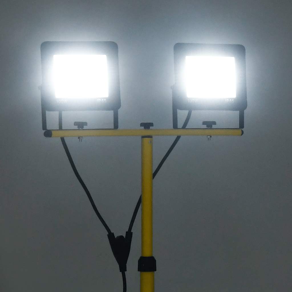 LED reflektor sa stativom 2 x 100 W hladni bijeli