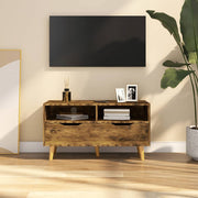 TV ormarić dimljena boja hrasta 90x40x48,5 cm konstruirano drvo