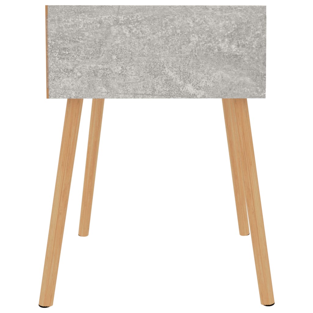 Noćni ormarić siva boja betona 40x40x56 cm konstruirano drvo