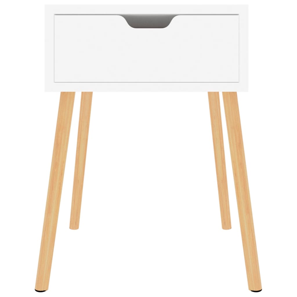 Noćni ormarići 2 kom sjajni bijeli 40x40x56cm konstruirano drvo