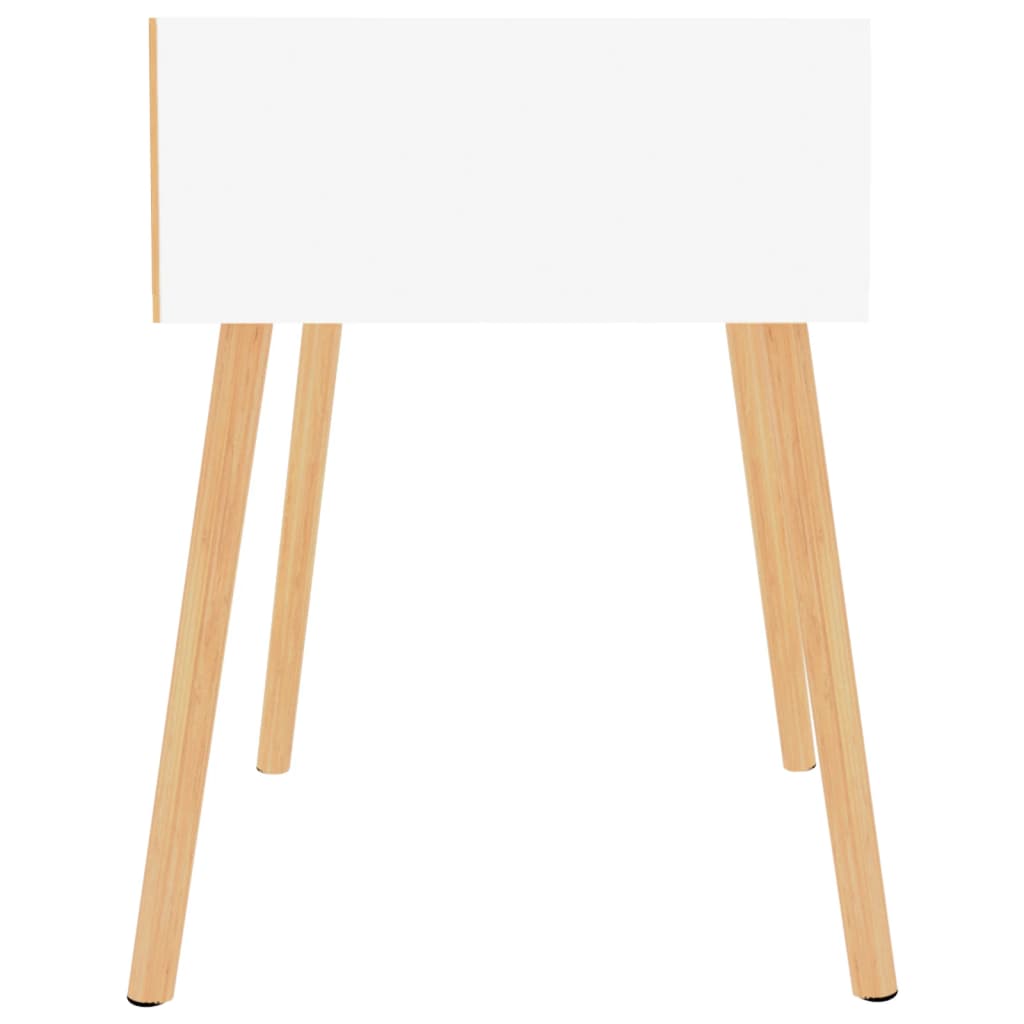 Noćni ormarići 2 kom sjajni bijeli 40x40x56cm konstruirano drvo