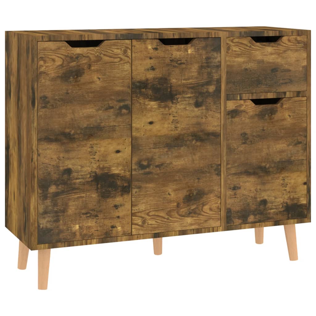 Komoda boja dimljenog hrasta 90 x 30 x 72 cm konstruirano drvo
