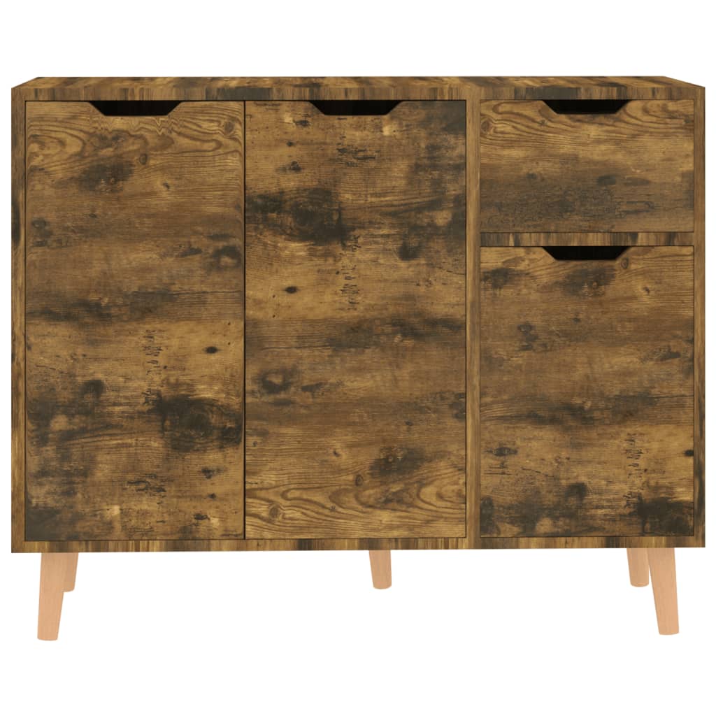 Komoda boja dimljenog hrasta 90 x 30 x 72 cm konstruirano drvo