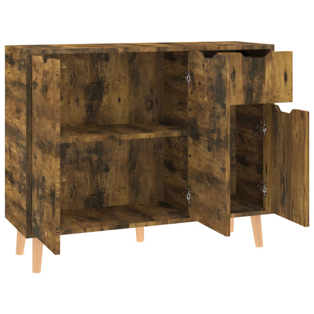 Komoda boja dimljenog hrasta 90 x 30 x 72 cm konstruirano drvo