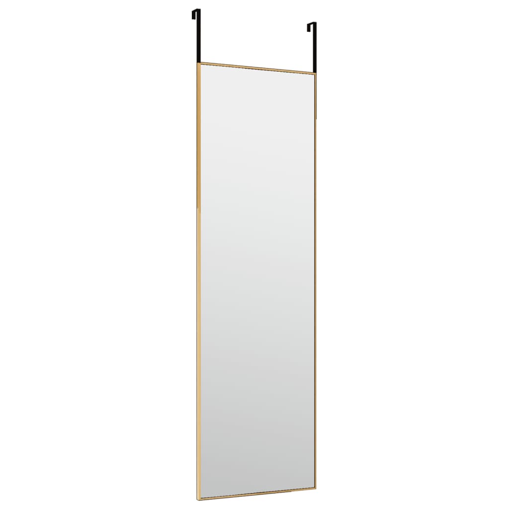 Ogledalo za vrata zlatno 30x100 cm od stakla i aluminija
