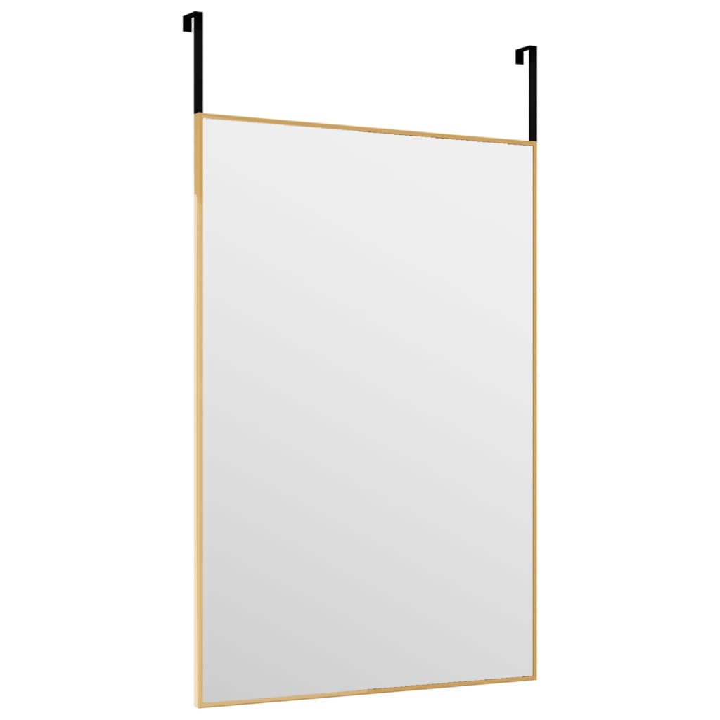 Ogledalo za vrata zlatno 40x60 cm od stakla i aluminija