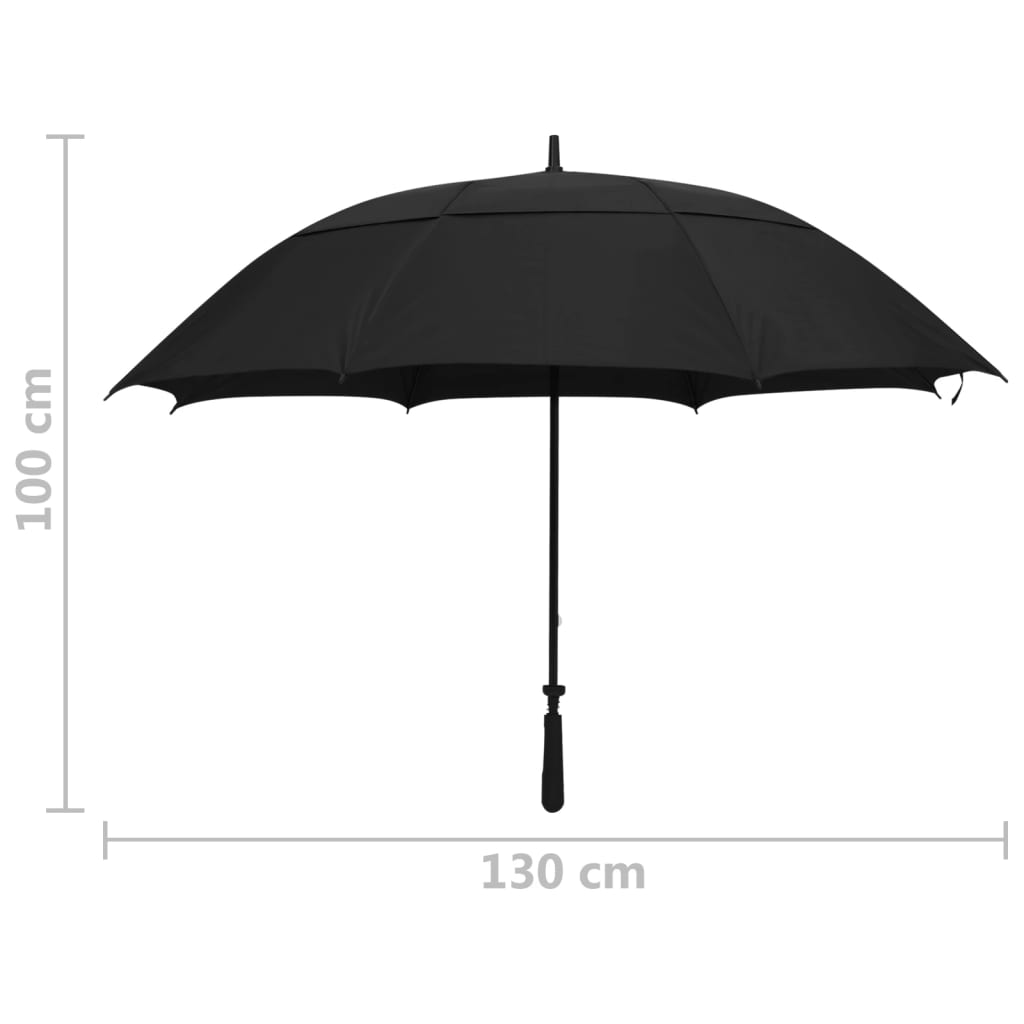 Kišobran crni 130 cm